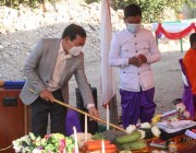 ពិធីបញ្ចុះបឋមសិលាសាងសង់អាគាររដ្ឋបាលមូលដ្ឋានកងរាជអាវុធហត្ថស្រុកស្វាយជ្រំ
