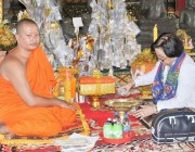 ពិធីបុណ្យផ្កាសាមគ្គី និងបុណ្យសាលាកភត្ត ដើម្បីប្រមូលបច្ច័យយកមកកសាងក្លោងទ្វារវត្តល័ក្ខរាជា