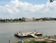 សំណង់មហិមា សង់សឹងចូលទន្លេ ត្រើយខាងកើតមាត់ទន្លេក្រុងតាខ្មៅខេត្តកណ្តាល ជិតរួចរាល់ហើយ ។